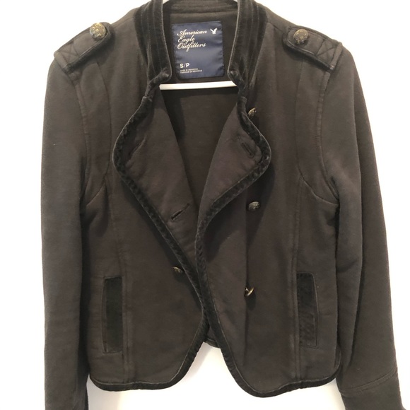 American Eagle Black Jacket sz Small - Picture 5 of 8